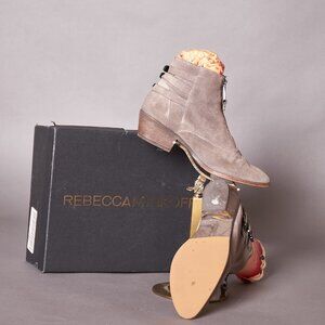 Rebecca Minkoff Charcoal Grey Suede Alex Boots